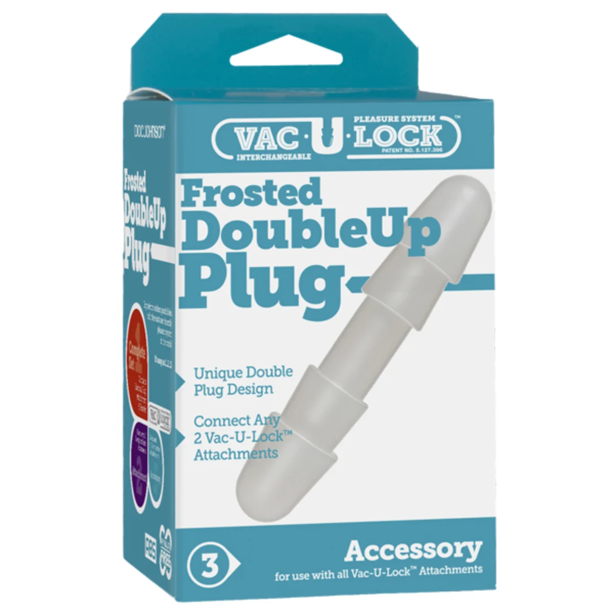 Vac-U-Lock Frosted Double Up Plug - Image 2