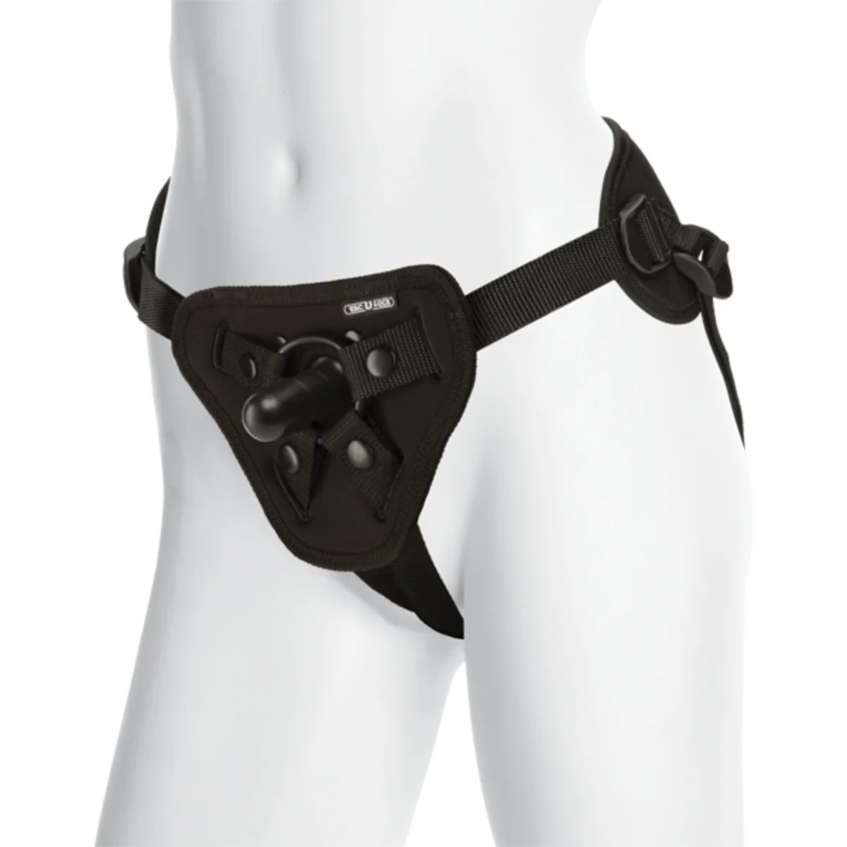 Vac-U-Lock Platinum Supreme Harness With Plug Black