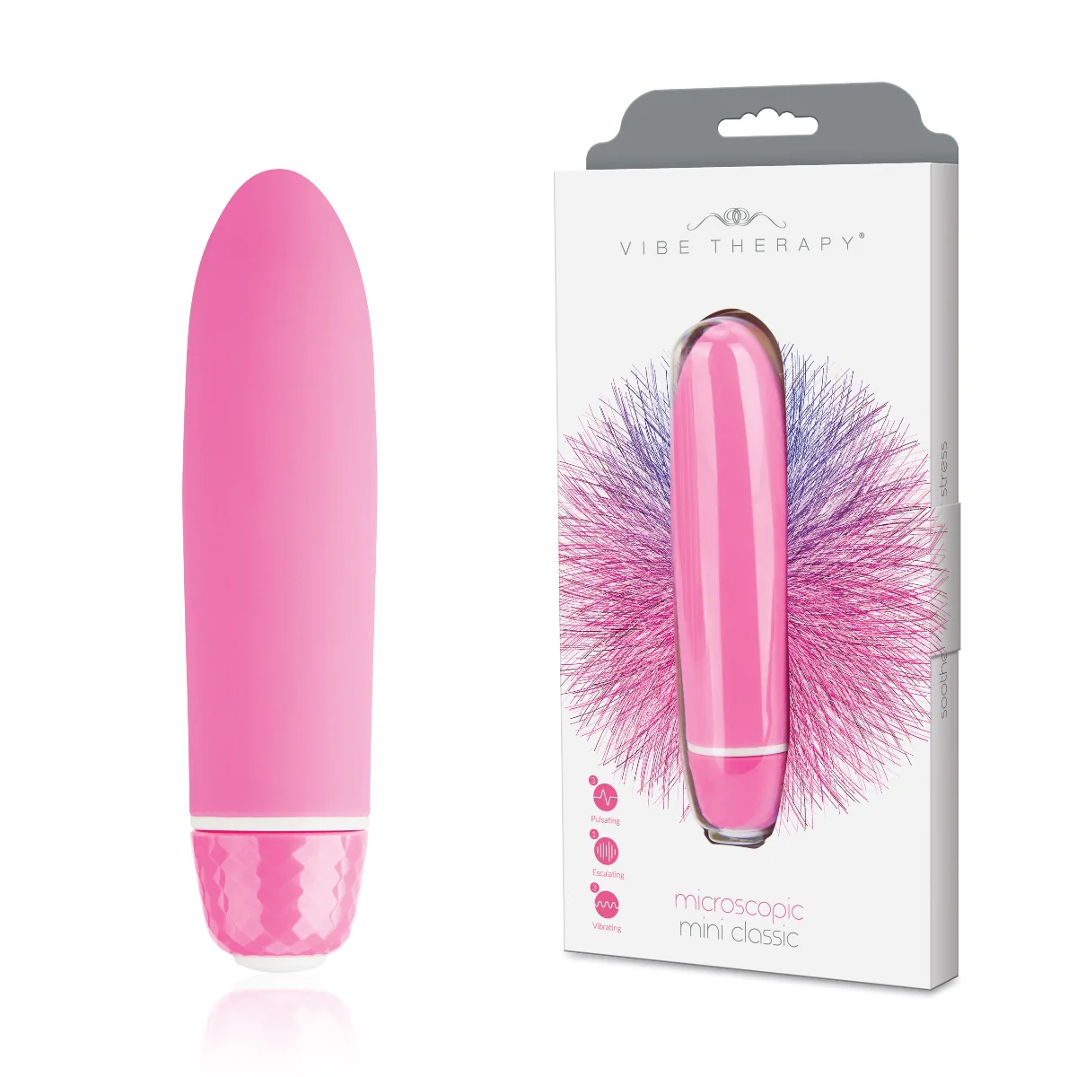 Vibe Therapy Mini Classic Vibrator Pink - Image 2