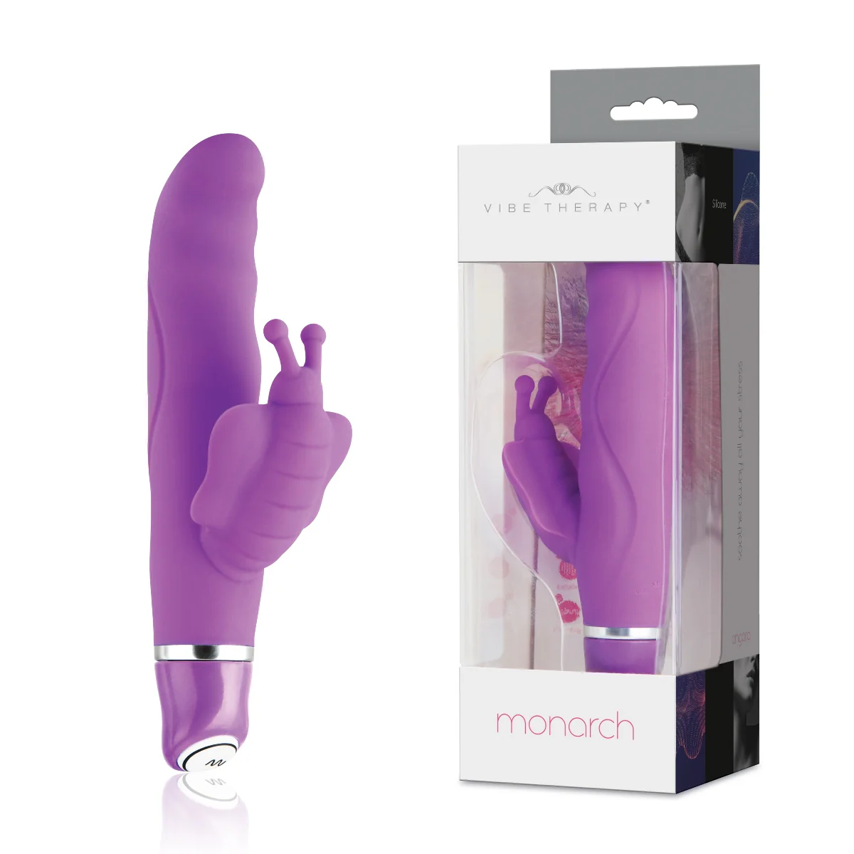 Vibe Therapy Monarch Clitoral Stimulating Vibrator Purple - Image 2