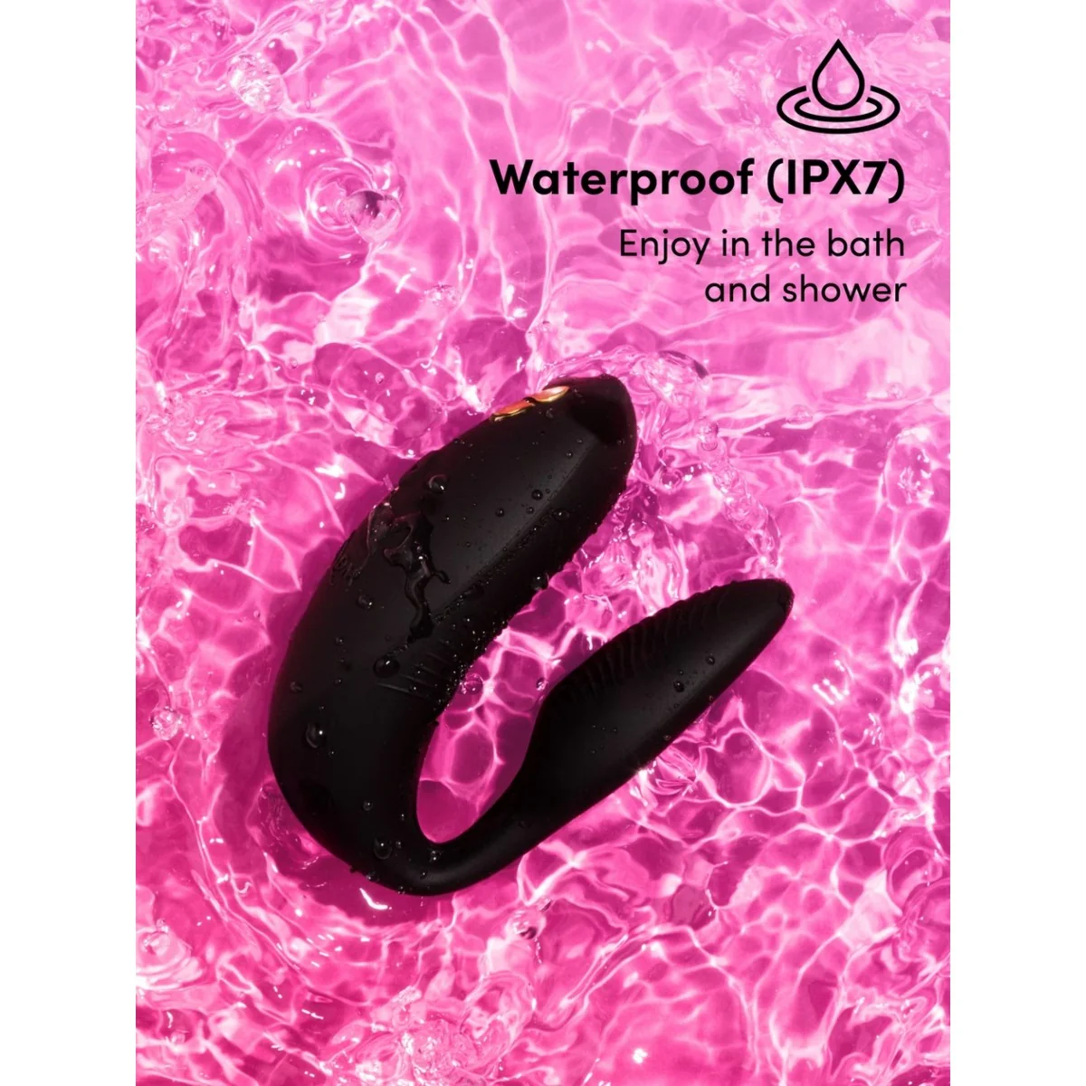 We-Vibe Chorus Pro Satin Couples Vibrator Black - Image 3