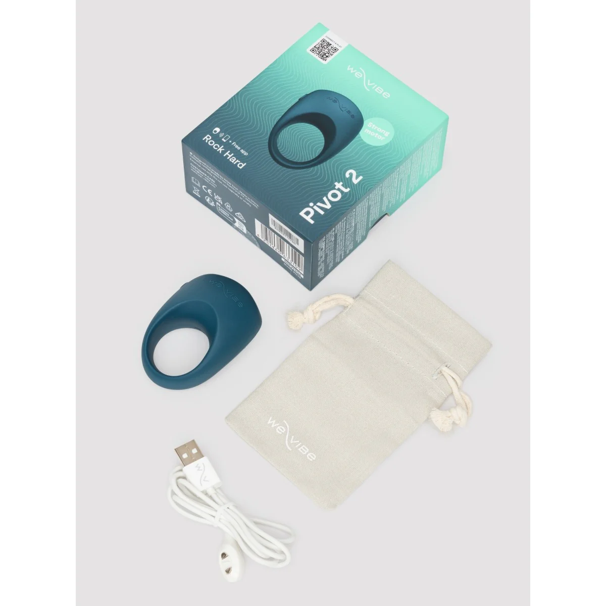 We-Vibe Pivot 2 Vibrating Couples Ring Slate - Image 6