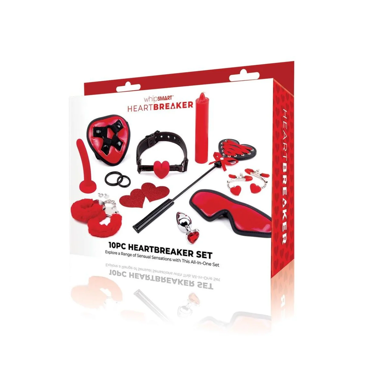 Whipsmart Heartbreaker 10 Piece Sex Toy Set Black Red - Image 2
