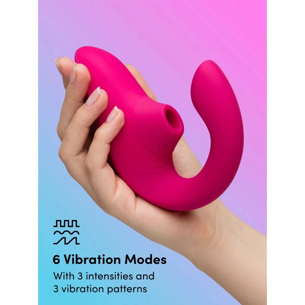Womanizer Blend Air Pulse Vibrator Pink - Image 4