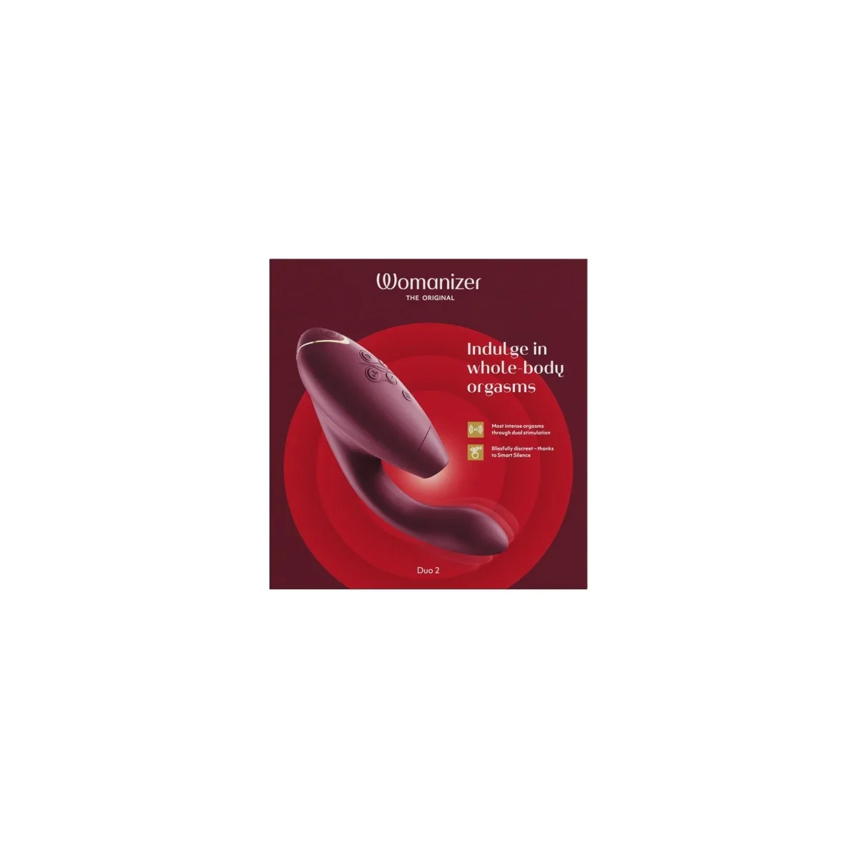 Womanizer Duo 2 Dual Clitoral And G-Spot Stimulator Bordeaux - Image 2