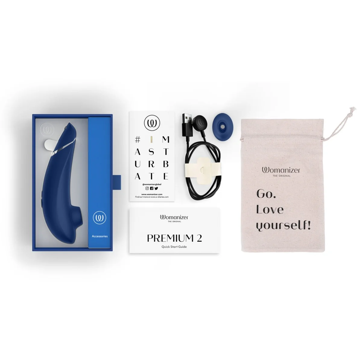 Womanizer Premium 2 Clitoral Stimulator Blueberry - Image 7