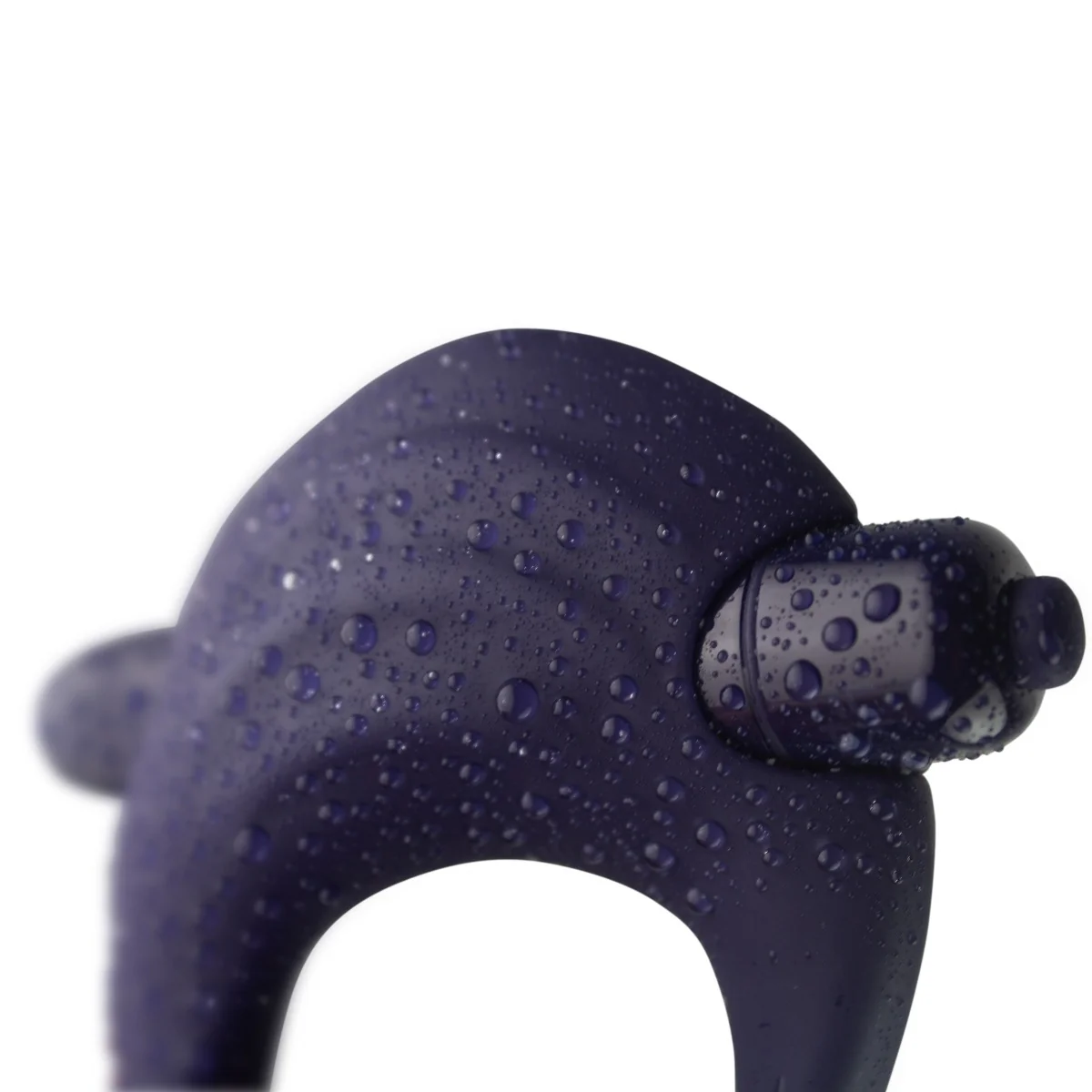 You Love Me Hold Me Vibrating Cock Ring Navy Blue - Image 4