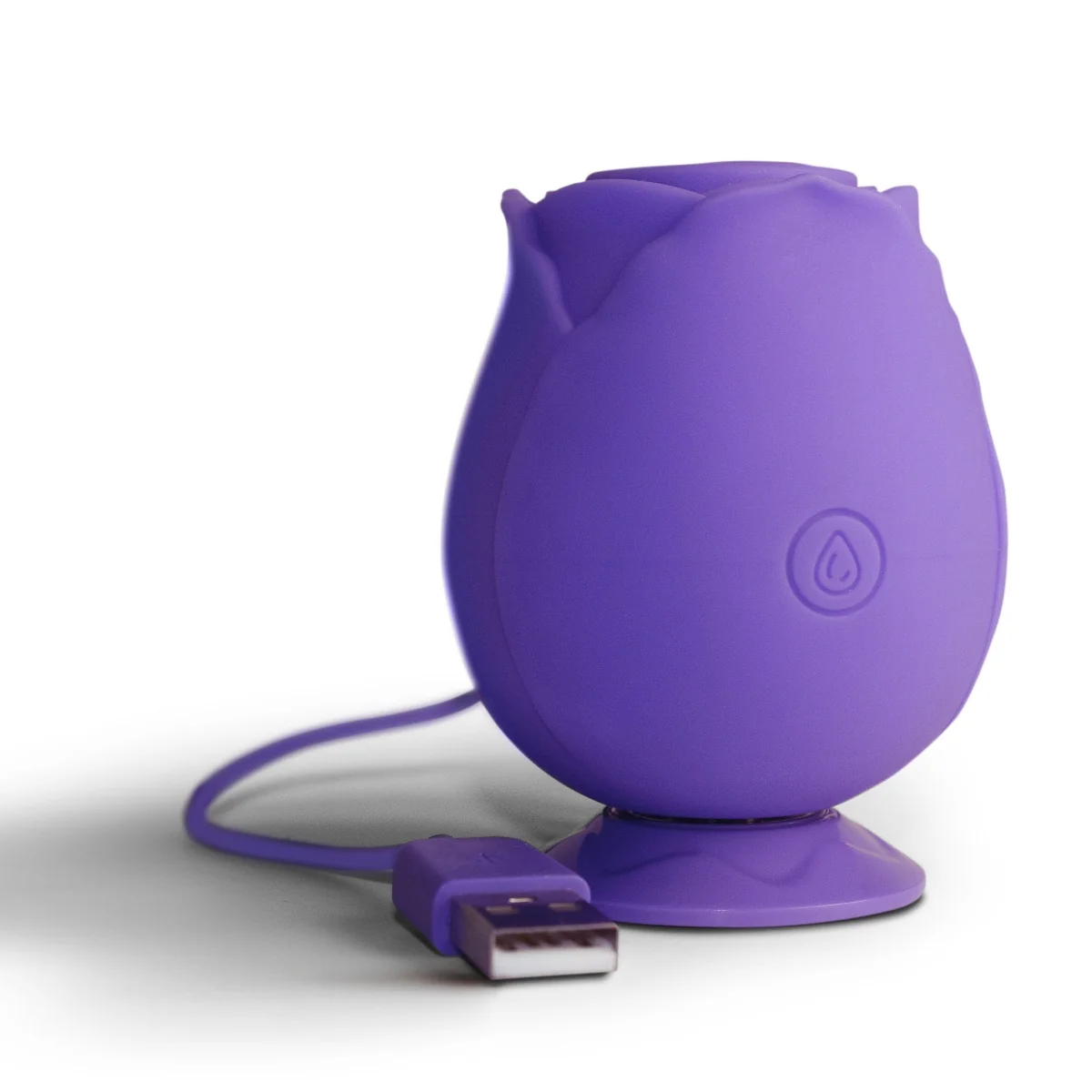 You Love Me Pick Me Rose Suction Vibrator Purple - Image 3