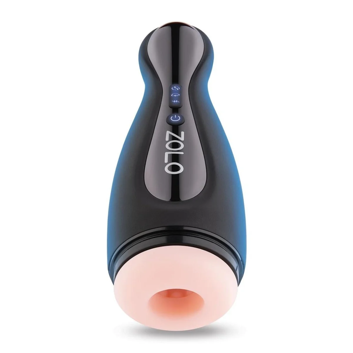 Zolo Blowpin One Touch Vibrating Blowjob Masturbator Black Pink - Image 4