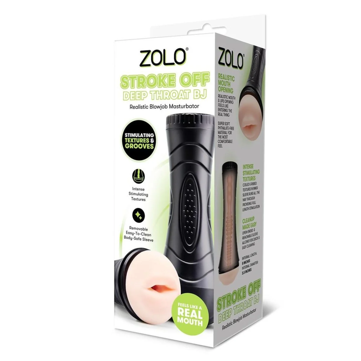 Zolo Stroke Off Deep Throat Realistic Blow Job Masturbator Pink Black - Image 2